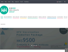 Tablet Screenshot of neohealth.com.hk