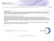 Tablet Screenshot of neohealth.com